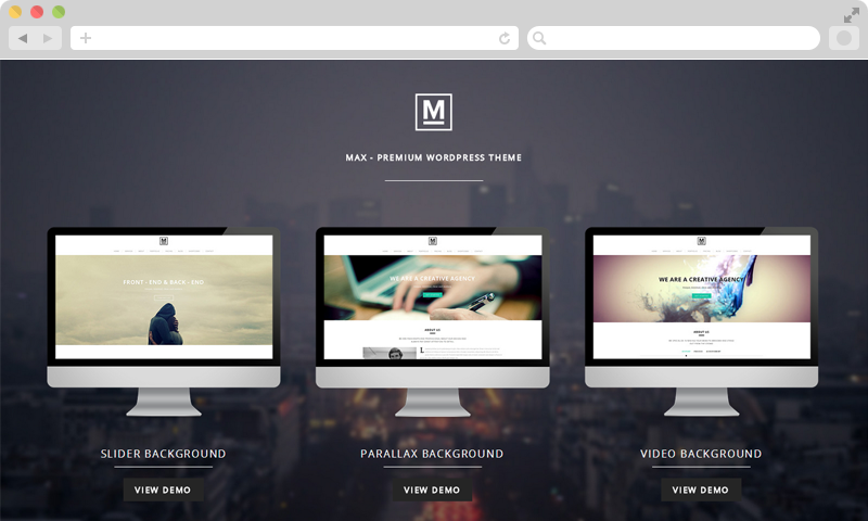 Max - Retina One Page WordPress Theme